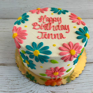 Gerbera Daisies Cake