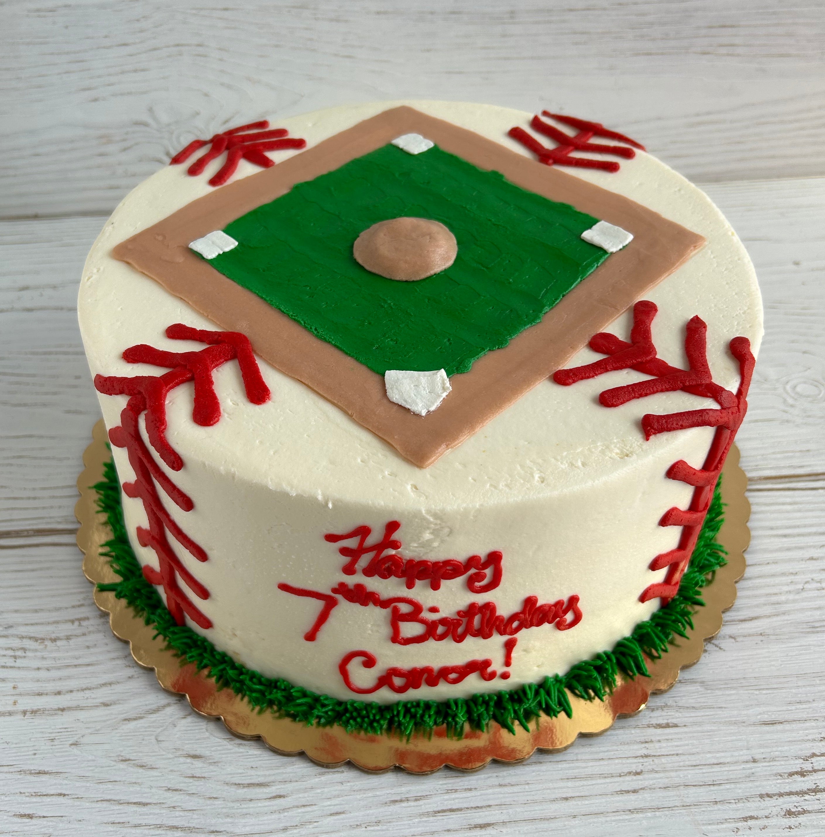 Baseball Field Cake