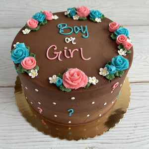 Gender Reveal Cake