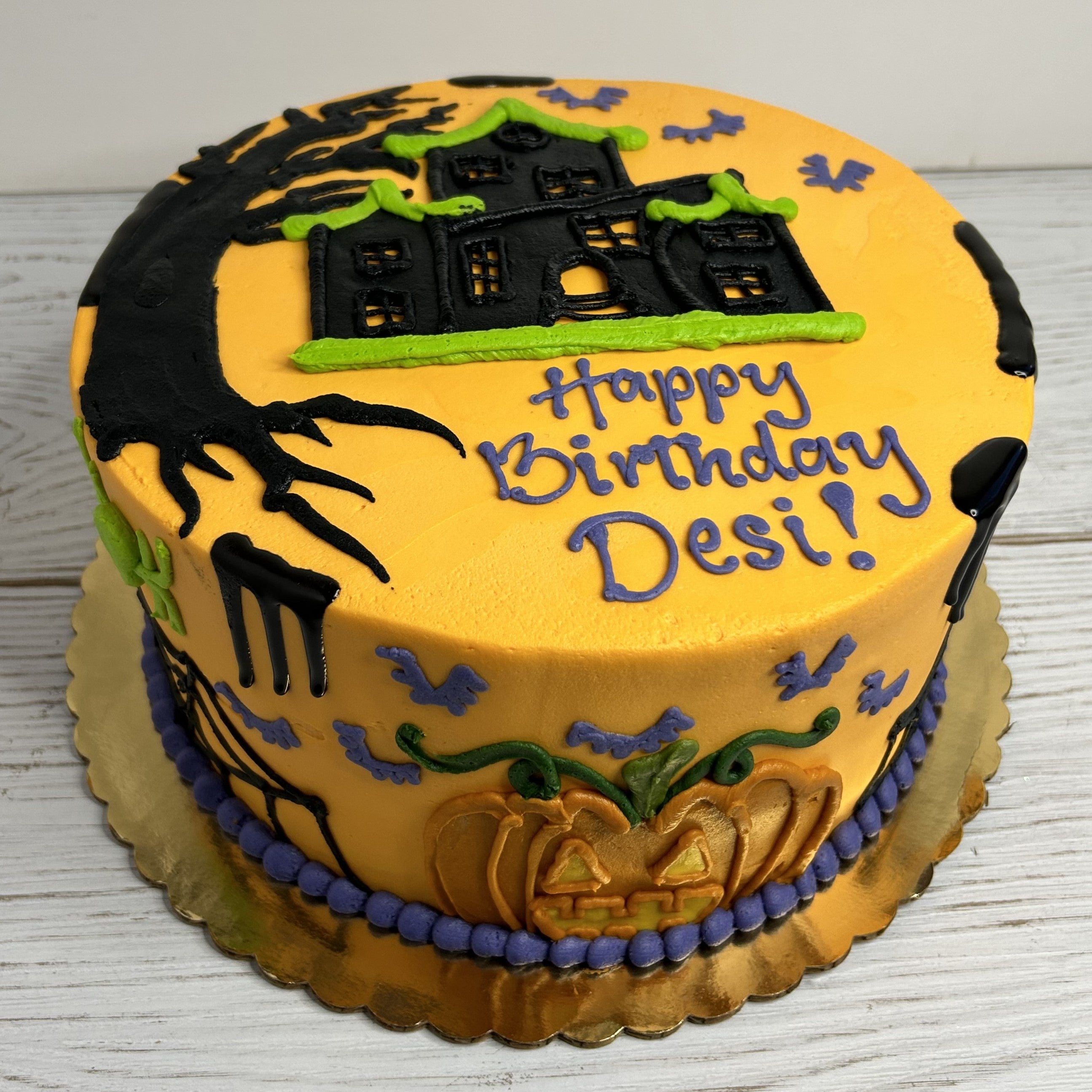 Spooky Halloween Haunted House Cake