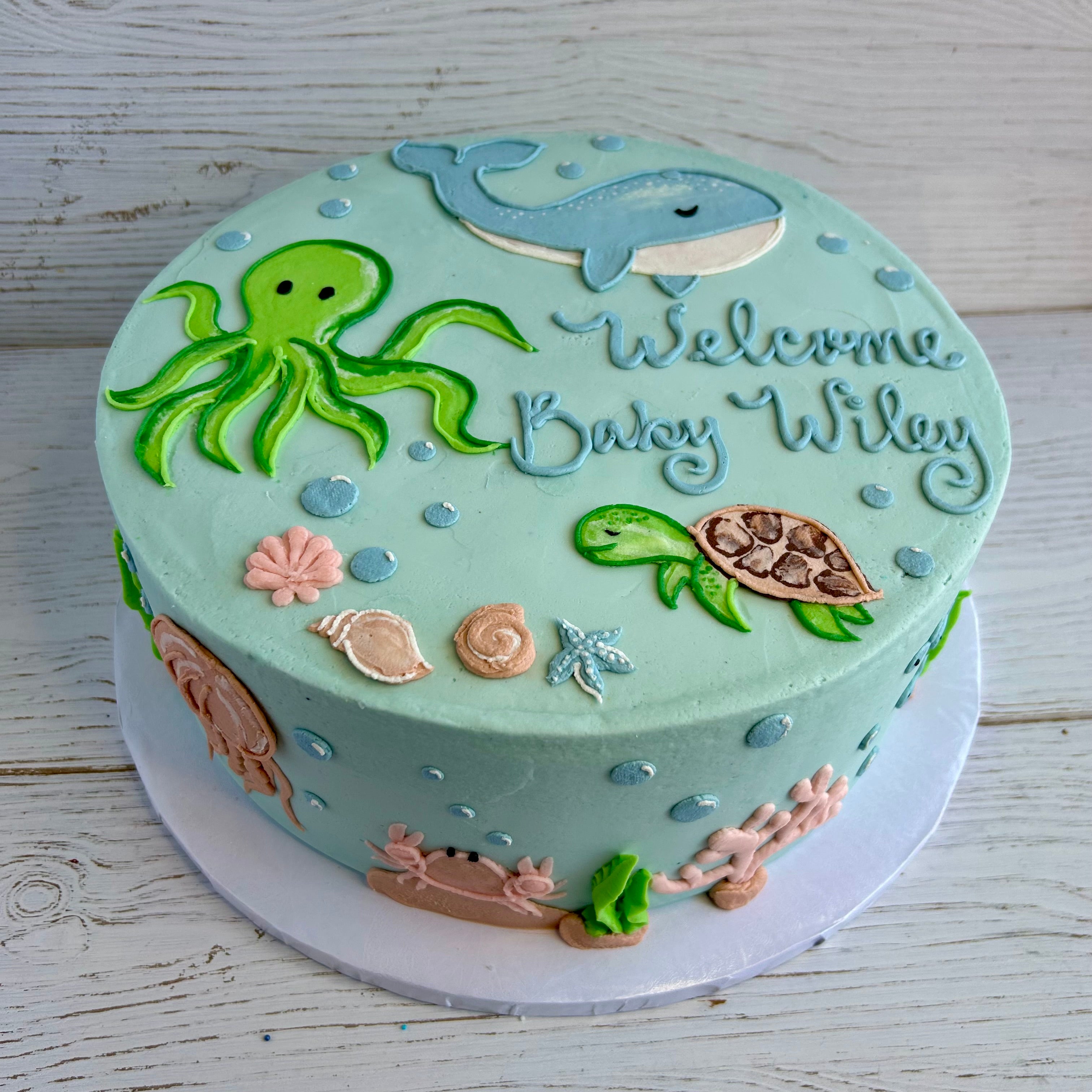 Sea Creatures Cake