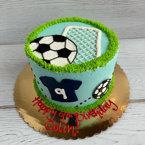 Soccer Ball and Jersey Cake