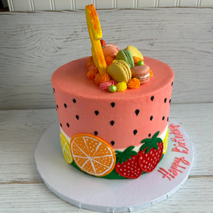 Tutti Frutti Birthday Cake