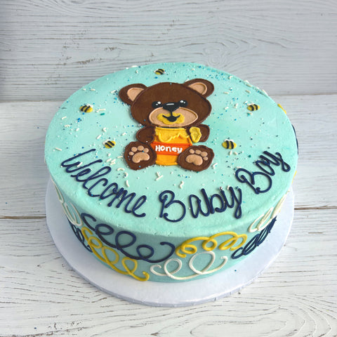 Happy Bear with Honey Cake