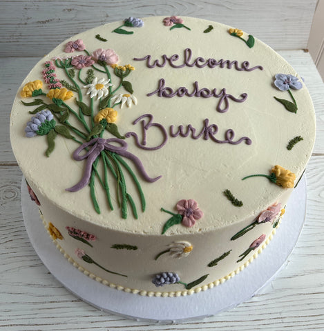 Dainty Wildflower Bouquet Cake