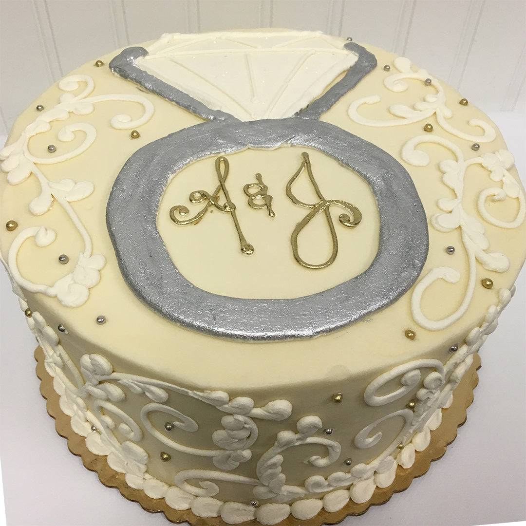 Bride to Be Engagement Ring Cake Topper – Quick Creations