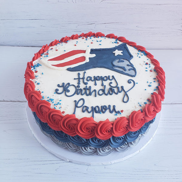 New England Patriots Football Cake – Harvard Sweet Boutique Inc