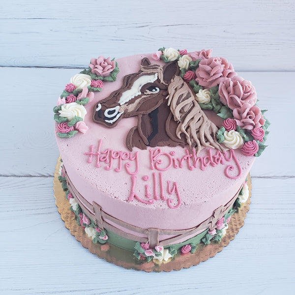 HORSE THEMED BIRTHDAY CAKE | Recel Creates - YouTube